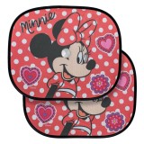 Parasolar auto cu model Minnie Mouse, 2 buc, 44x36cm, roșu, CMCLASS