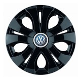 Cumpara ieftin Set 4 Capace Roti Top Negru R16, Compatibil Cu Volkswagen, Autohelix MSA