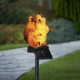 Lampa Solară cu Figurina de Veveriță și Lumină Caldă, CMCLASS