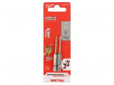 Burghiu Metal 2,5mm Oțel Rapid HSS-G foto