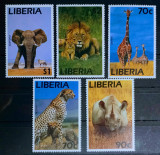 Cumpara ieftin Liberia 1995 fauna africana, animale sălbatice, serie nestampilat