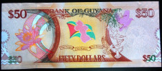 Bancnota COMEMORATIVA 50 DOLARI - GUYANA, anul 2016 * Cod 417 --- NECIRCULATA! foto