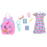 Set rucsac si rochie pentru Papusa, Barbie, HJT44