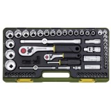 Trusa completa, versiune in Inch, cu chei tubulare de 1/4&quot; si 1/2&quot;, Proxxon 23294, 65 piese