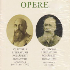 Nicolae Iorga. Opere (Vol. VI+VII) Istoria literaturii românești - Hardcover - Academia Română, Nicolae Iorga - Fundația Națională pentru Știință și A