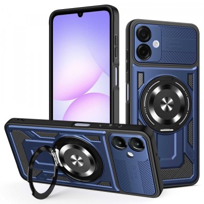 Husa pentru Samsung Galaxy A07 4G A075, Techsuit, RuggedCam, Albastra foto
