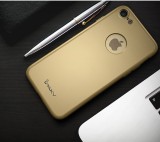 Husa Apple iPhone 8, FullBody Elegance Luxury iPaky Gold, acoperire completa 360 grade cu folie de sticla