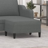 vidaXL Taburet, gri &icirc;nchis, 70x55x41 cm, material textil