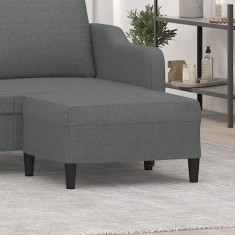 vidaXL Taburet, gri &amp;icirc;nchis, 70x55x41 cm, material textil foto