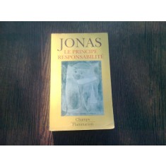 LE PRINCIPE RESPONSABILITE - JONAS (CARTE IN LIMBA FRANCEZA(
