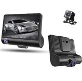 Cumpara ieftin Camera Auto 3in1 DVR FULL HD 1080P, 3 camere fata/spate/interior ecran de 4 inch