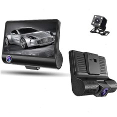 Camera Auto 3in1 DVR FULL HD 1080P, 3 camere fata/spate/interior ecran de 4 inch