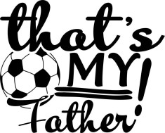 Sticker decorativ, Text Fotbal, Negru, 10096ST-4 foto