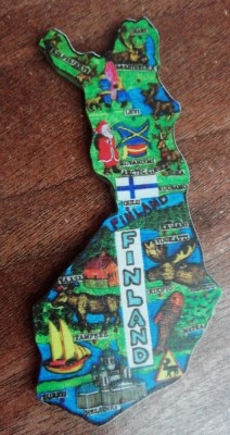 D4 - Magnet frigider - tematica turism - Finlanda 2 foto