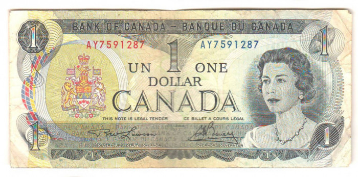 SV * Canada ONE DOLLAR 1973