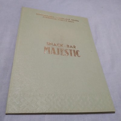 MENIU SNACK BAR MAJESTIC-INTREPRINDEREA COMERCIALA PENTRU ALIMENTATIE PUBLICA foto