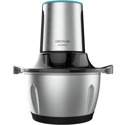 Tocator Cecotec ChopBeat 1500 TitanBlack, 600W, 1.5 l, Lame titan, Vas Inox, 2 viteze foto