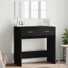 VidaXL Masă de toaletă cu oglindă, negru, 80x39x80 cm 840703