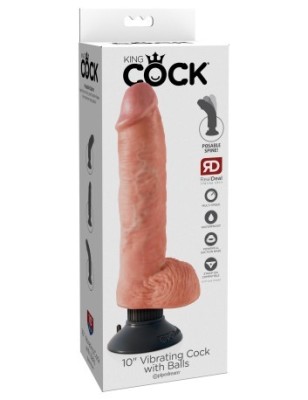 Vibrator 10 &amp;quot;cocos vibrant cu bile de light foto