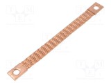 Trese bandă de &icirc;mpăm&acirc;ntare 10mm2 &Oslash;1: 9mm &Oslash;2: 9mm 90A L: 0,18m