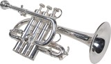 Cumpara ieftin Trompeta Piccolo Bb A Karl Glaser Trompete Silver