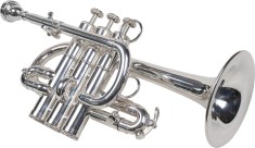 Trompeta Piccolo Bb A Karl Glaser Trompete Silver