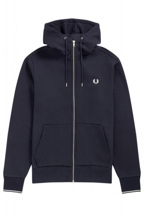 FRED PERRY Jachetă Hooded Zip Through J7536 795 navy