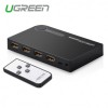 Comutator HDMI 3 porturi Ugreen Port HDMI pentru XBOX 360 PS3 PS4 Smart Android HD 1080P 3 intrări la 1 ieșire-Culoare Negru