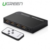 3 Port HDMI Switch Switcher 3-In 1-Out Port-Culoare Negru, Ugreen