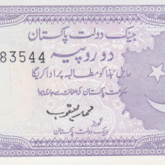 Bancnota Pakistan 2 Rupii (1985-99) - P37 UNC