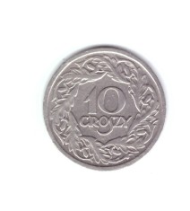 Moneda Polonia 10 groszy 1923, stare foarte buna, curata