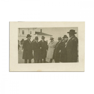 M. Sadoveanu, I. Mironescu, Dem. Botez, G. Top&amp;icirc;rceanu, Panait Istrati, fotografie de epocă, 1926 foto