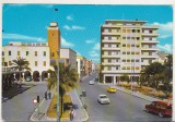Bnk cp Libia - Benghazi - Omar Mukhtar St - circulata catre Romania 1975, Printata