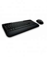 Kit tastatura + mouse microsoft wireless desktop media 2000 negru foto