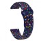 Curea silicon, compatibila Samsung Galaxy Watch6 Classic 43mm, telescoape QR, Sapphire Confetti