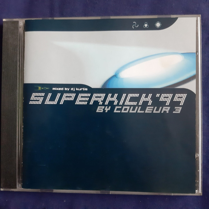DJ Kurtis - Superkick &#039;99 by Couleur 3 _ CD, album _ Muve, Elveția, 1999 _ NM/NM