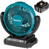 Makita DCF102Z + BL1830B - Ventilator 3 trepte + Acumulator Li-Ion 18 V 3 Ah