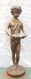 Statueta bronz - Tanar cu cochilie de scoica