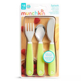 Set 3 tacamuri Munchkin pentru copii Splash 18L+ light green