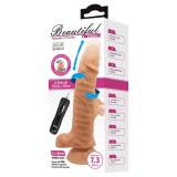 Vibrator Brown Skin Life Like Beautiful Easton Brown, rotatii, vibratii si lovituri ciocan, [18,5 cm x 4 cm]