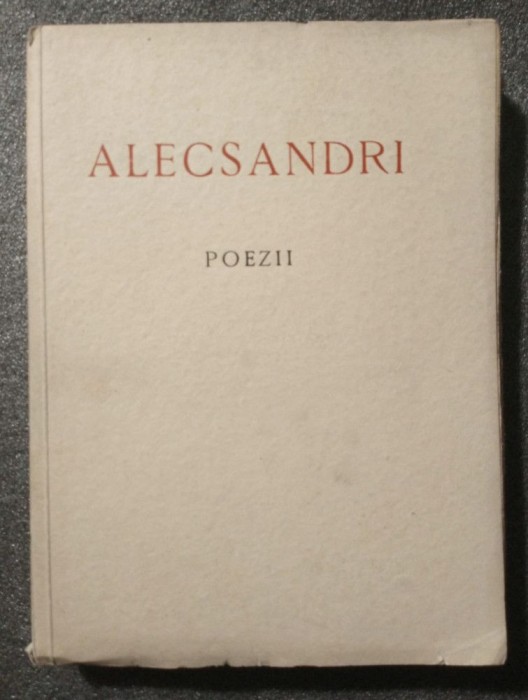 Alecsandri - Poezii (ilustrații: Demian; ed. N. I. Herescu) (1940)