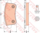 Set placute frana,frana disc RENAULT MEGANE III Cupe (DZ0/1) (2008 - 2016) TRW GDB1791