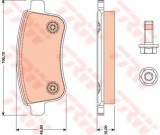 Set placute frana,frana disc RENAULT MEGANE IV (2015 - 2016) TRW GDB1791