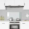 vidaXL Panou antistropi bucătărie transparent 90x50 cm sticlă securiz. 249473
