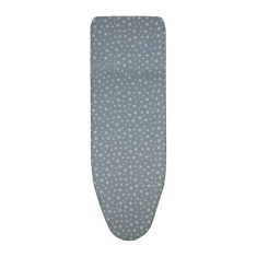 Husa pentru masa calcat, model stele, gri, 46 x 130 cm