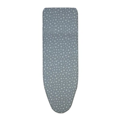 Husa pentru masa calcat, model stele, gri, 46 x 130 cm foto