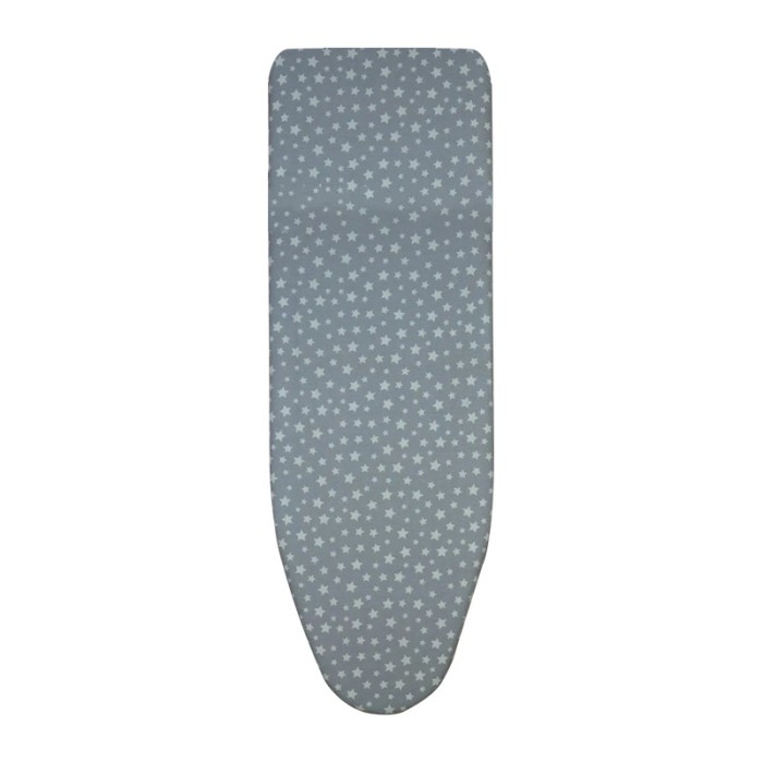 Husa pentru masa calcat, model stele, gri, 46 x 130 cm