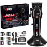 Cumpara ieftin Masina de Tuns Profesionala BIRAI&reg; Ember, WMARK, 10.000 RPM, Motor Vectorial, Lame Inox, Acumulator 2000 mAh, Autonomie 240 Min, Ecran LED, Fara Fir,