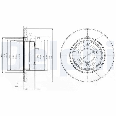 DELPHI BG3901C Disc frana foto