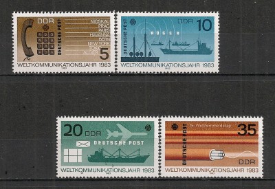 D.D.R.1983 Anul mondial al comunicatiilor SD.492 foto